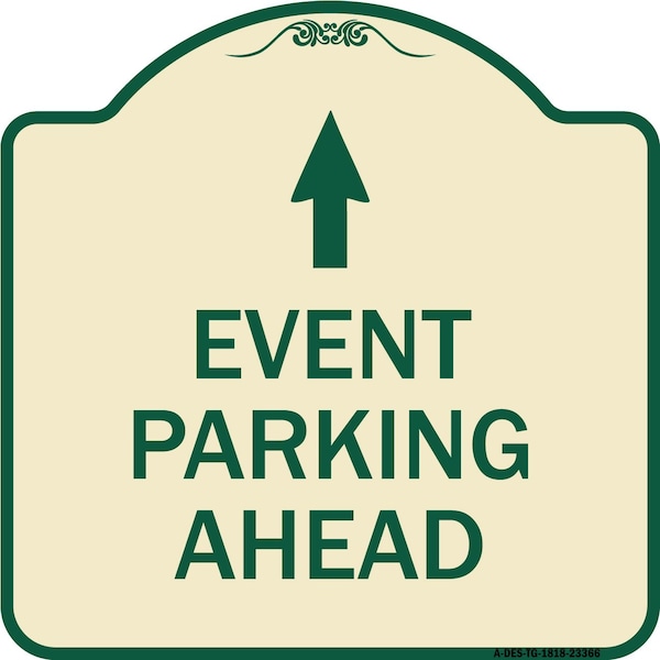 Signmission Designer Series Parking & Post Kit, Tan & Green Heavy-Gauge Aluminum Sign, 18" x 18", TG-1818-23366 A-DES-TG-1818-23366 - main